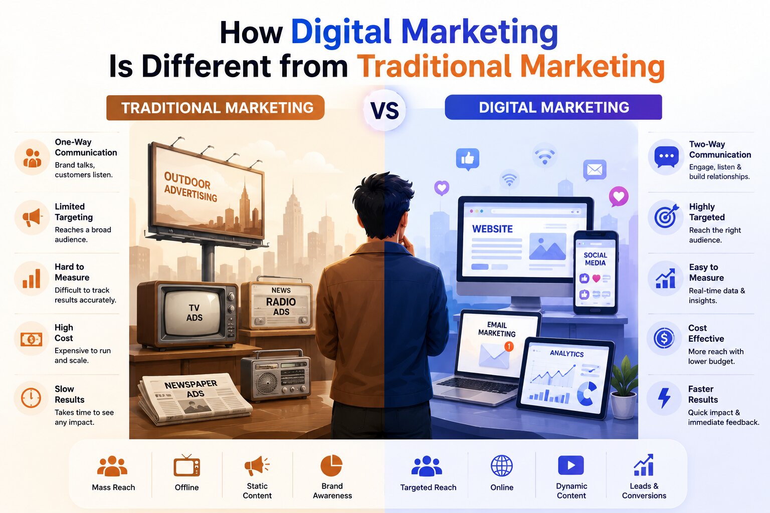 digital marketing vs traditional marketing